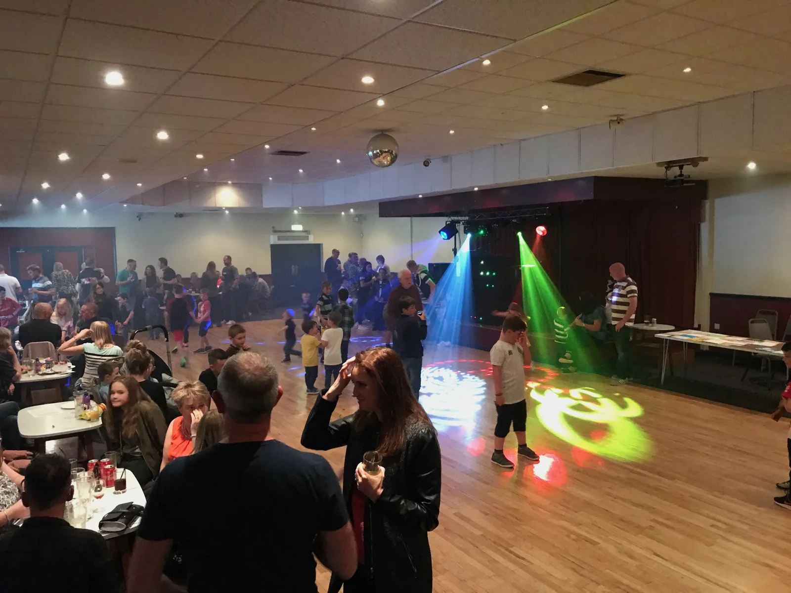 Party with colourful lighting